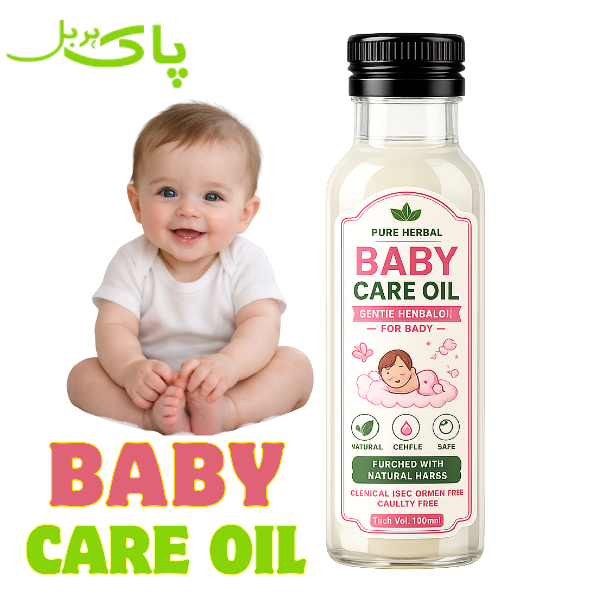Baby Care Oil Pakistan – 100% Pure Gentle Herbal Baby Oil