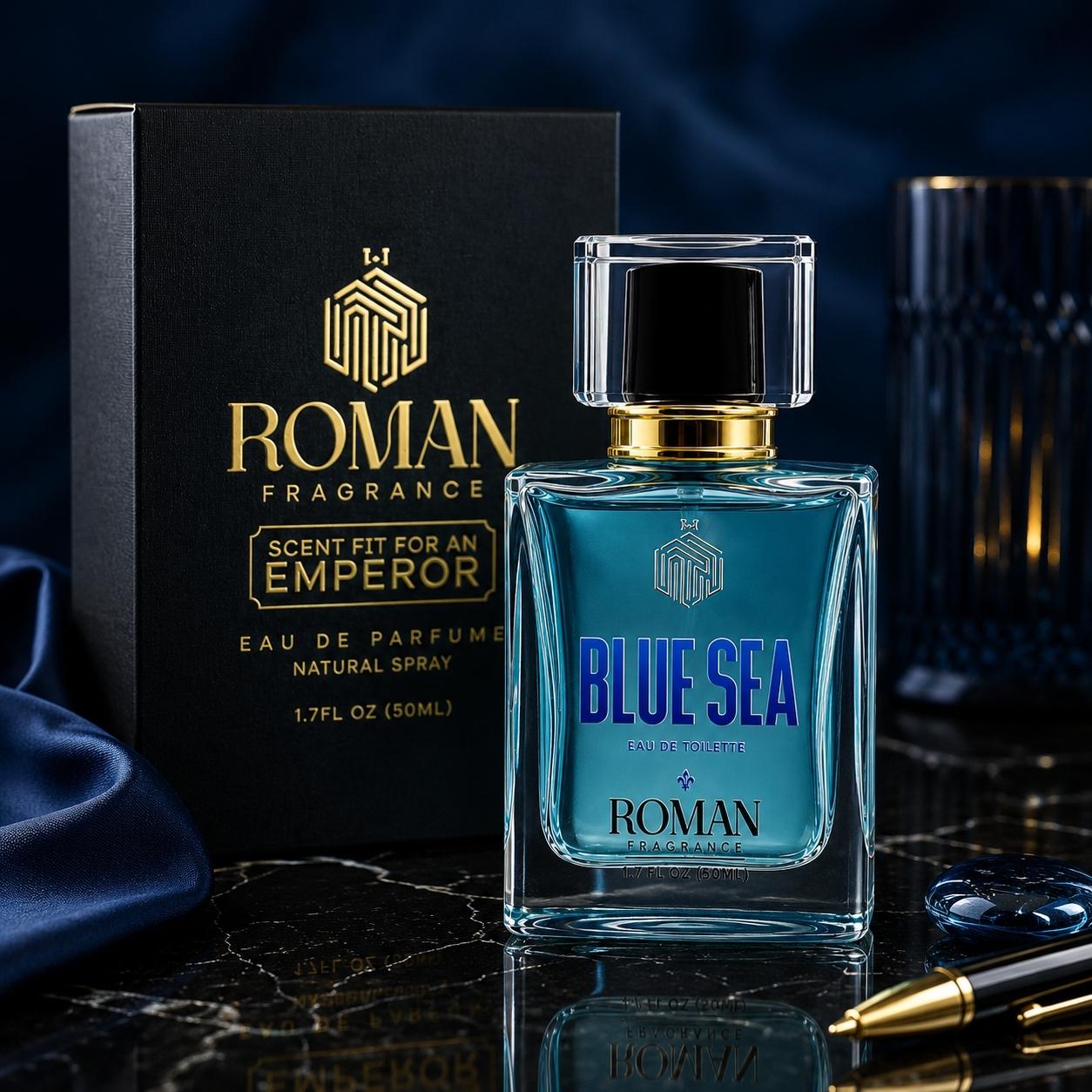 Blue Sea Perfume 50ml – Roman Fragrance gallery image 2