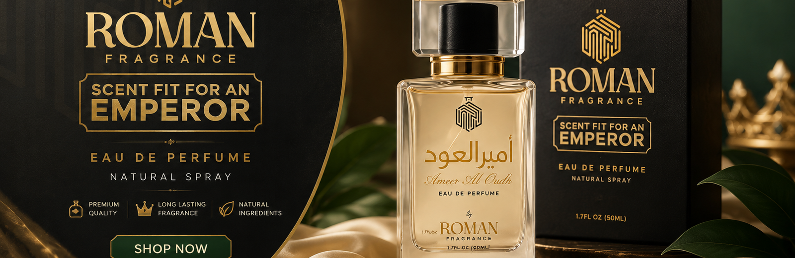 ROMAN premium fragrance, scent fit for an emperor